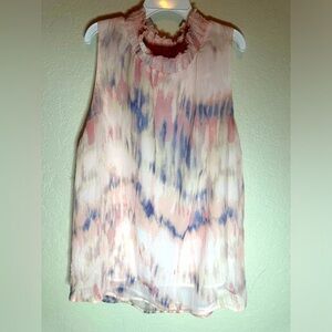 Tart high neck lined tank top size small